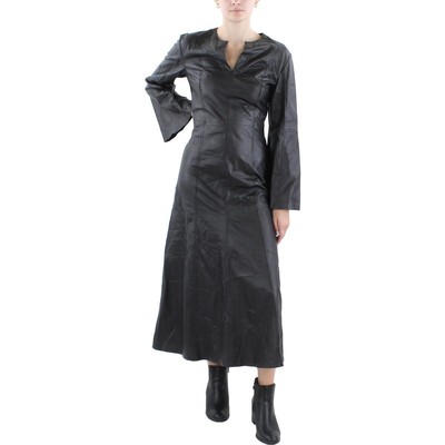 Женское платье-сорочка Karmillos из черной кожи от Malene Birger 36 BHFO 3823