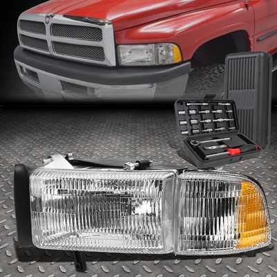 ДЛЯ ГРУЗОВИКА 94-02 DODGE RAM 1500 2500 3500 ФАРЫ СО СТОРОНЫ ВОДИТЕЛЯ + НАБОР ИНСТРУМЕНТОВ