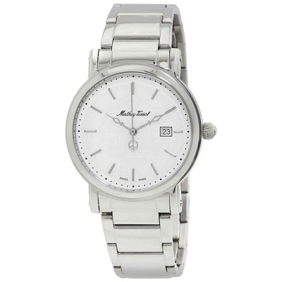 Mathey-Tissot City Металлические кварцевые женские часы с белым циферблатом H611251MAI