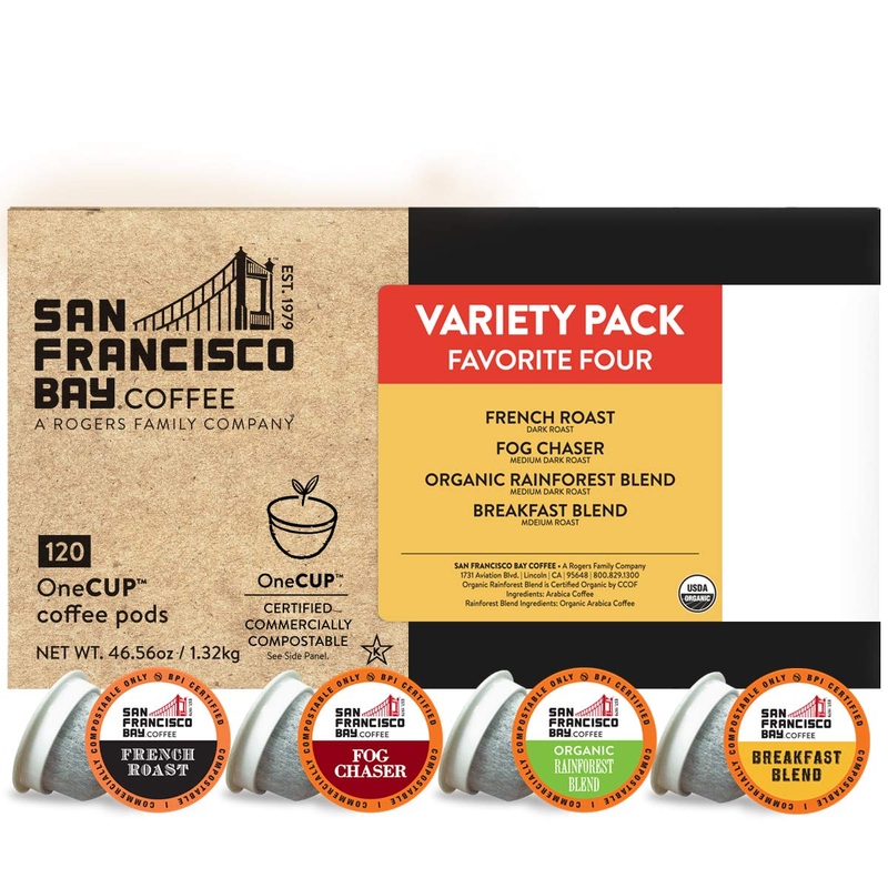 San Francisco Bay Compostable Coffee Pods - Original Variety Pack (80 Ct) K Cup