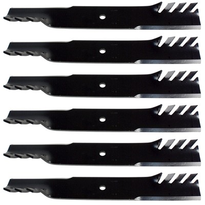 (6) USA Mower Blades  Toothed Hi-Lift for Ferris 1520842S 61'' Deck