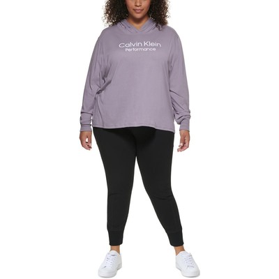 Женская фиолетовая толстовка с капюшоном Calvin Klein Performance Plus 3X BHFO 6466