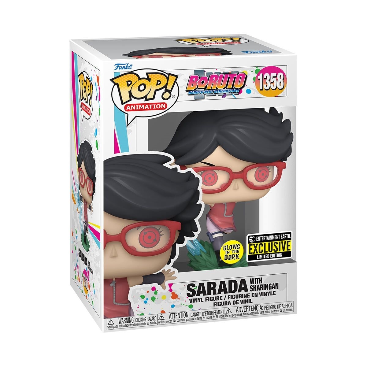 Funko POP! Boruto - Sarada w/ Sharingan #1358 GITD EE w