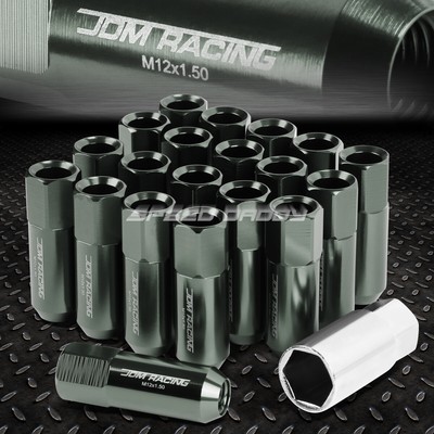 ДЛЯ IS250 IS350 GS460 GUN MENTAL 20X60 ММ АНОДИРОВАННАЯ КОЛЕСНАЯ ГАЙКА С ОБОДОМ + ПЕРЕХОДНОЙ КЛЮЧ