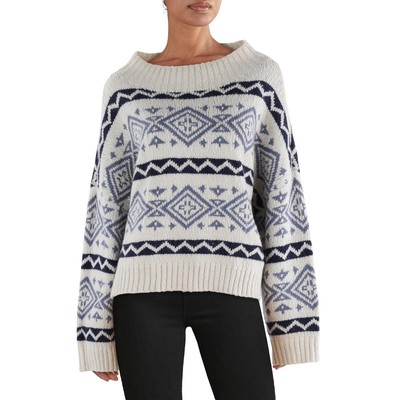 Женский шерстяной свитер-водолазка Polo Ralph Lauren из искусственной кожи Fair Isle с высоким воротом BHFO 5802