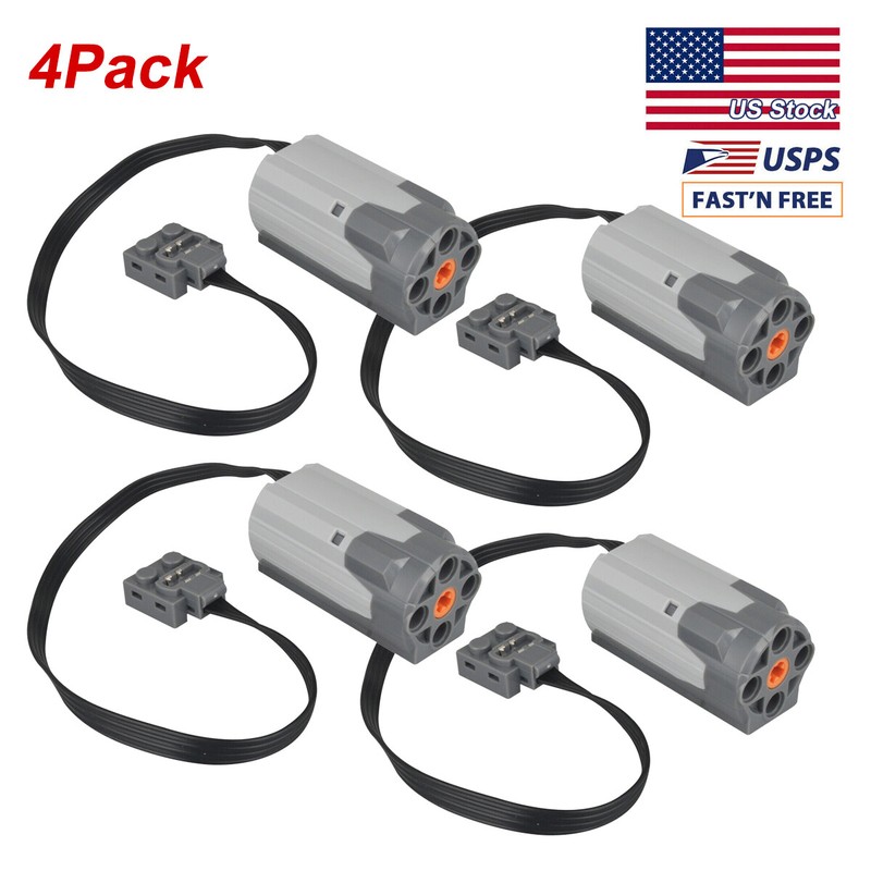 4x Power Functions For LEGO 8883 M Motor Electric Assembled 