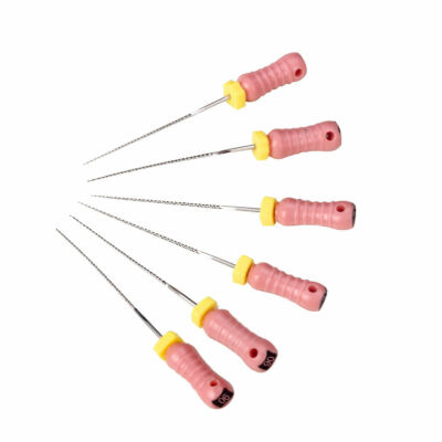Dental Endo Root Canal File Hand Use K-Files 21/25/31mm Stainless Steel 6pcs/box