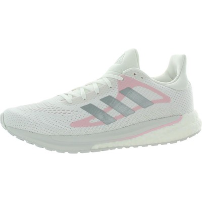 

Adidas Womens Solar Glide 3 Белые кроссовки 10 Medium (B,M) BHFO 6936, White/silver/pink, Solar Glide 3