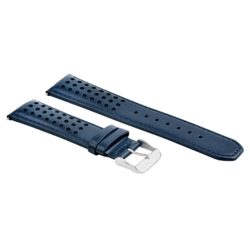 23MM BLUE ANGELS LEATHER STRAP WATCH BAND FOR CITIZEN AT8020-03L SPRING BAR REMO