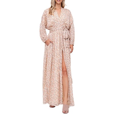 

Женское дневное макси-платье En Saison с цветочным принтом BHFO 5244, Natural