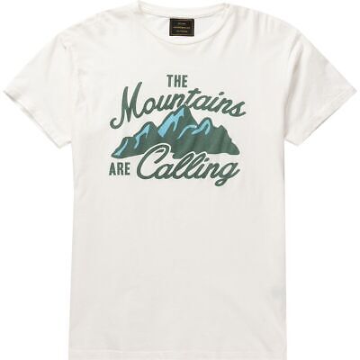 Оригинальная брендовая футболка в стиле ретро «Горы зовут» — женская, античный белый, XL