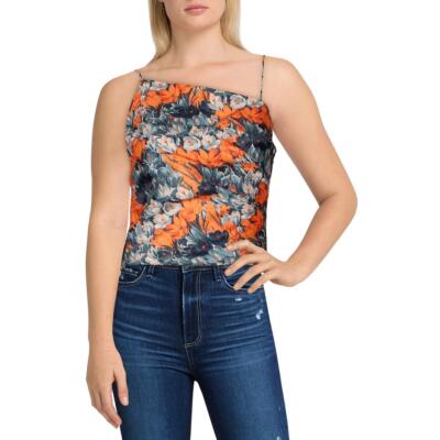 

Flor et.al Женская оранжевая плиссированная блузка Lenora  с цветочным принтом  BHFO 6471, Оранжевый
