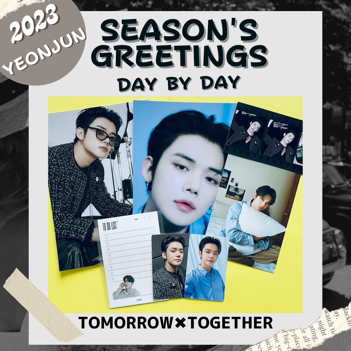 TOMORROW X TOGETHER - TXT yeonjun シーグリ season&#39;s greeting 2021 TXT YeonJun 2020 .2021 Season's Greetings Photo Card