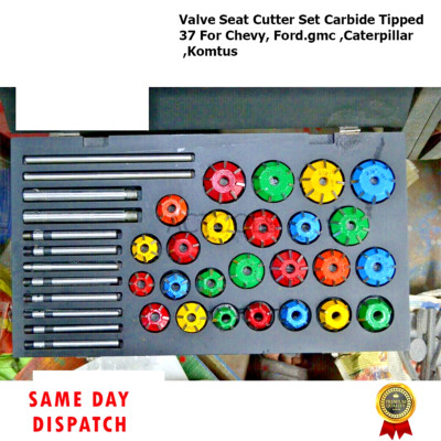 Valve Seat Cutter Set Carbide Tipped 37 For Chevy, Ford.gmc ,Caterpillar ,Komtus