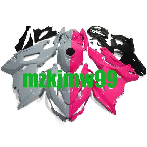 Pink Gray ABS Fairings For Kawasaki Ninja ZX6R 2000-2002 / ZZR600