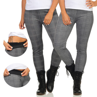 Damen Leggings Thermo Winterleggings Norweger Blickdicht Teddyfell Hose