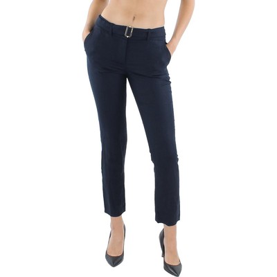 

Calvin Klein Женские синие льняные облегающие брюки до щиколотки  BHFO 5076, Navy