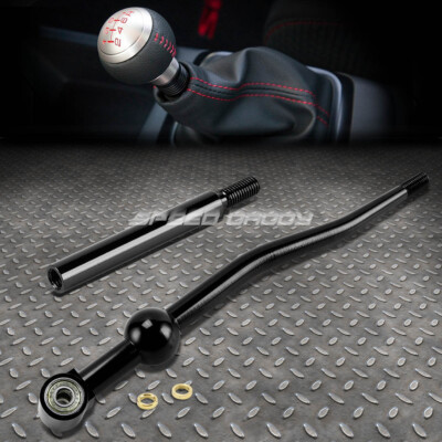 КОРОТКОХОДНЫЙ ПЕРЕКЛЮЧАТЕЛЬ ПЕРЕДАЧ С ДВОЙНЫМ ИЗГИБОМ T6061 MT BLACK + УДЛИНИТЕЛЬ 3,75 ДЮЙМА ДЛЯ EK EG DB DC