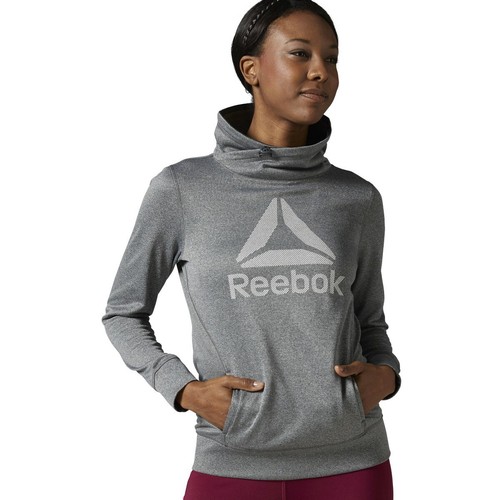 

[AY1948] Женская толстовка с капюшоном Reebok Workout Ready, Серый