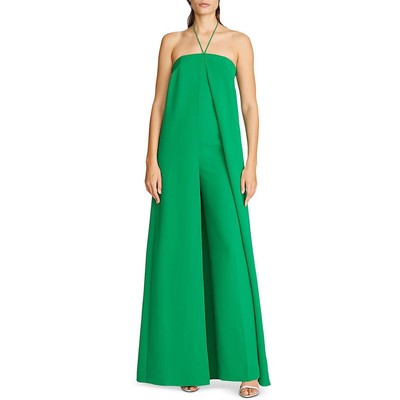 

Женский комбинезон с широкими штанинами и завязками на плечах Halston BHFO 6736, Verde