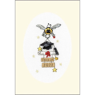 Bothy Threads Could Not Bee Prouder Greeting Card Counted Cross-Stitch Kit