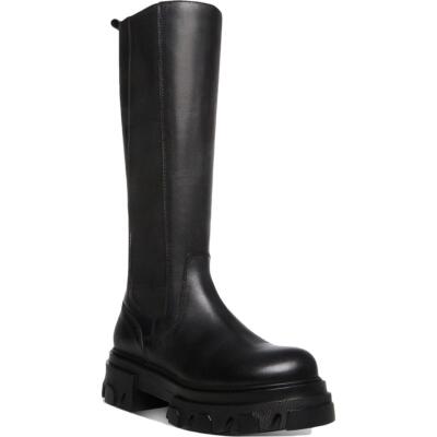 

Черные сапоги до колена Steve Madden Esma 7.5 Medium (B,M) BHFO 7023, Черный
