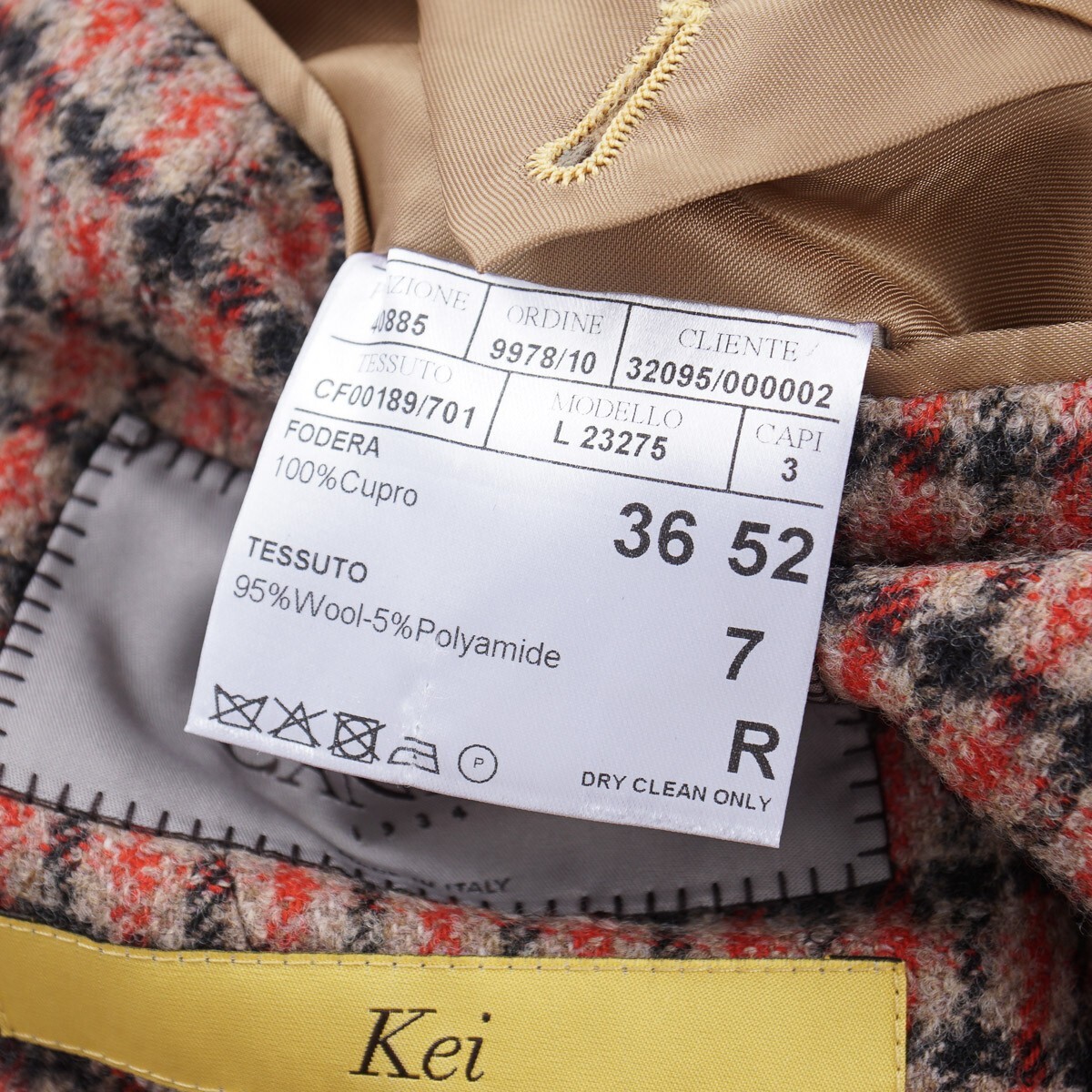 Pre-owned Canali 'kei' Slim-fit Soft Woven Flannel Wool Sport Coat 42r (eu 52) In Pink