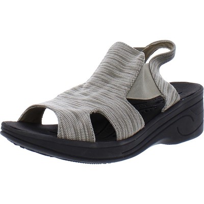 

SoLite by Easy Street Womens BOUNCY Серо-коричневые сандалии на танкетке 9.5 Narrow (AA,N) 1366, Taupe, BOUNCY