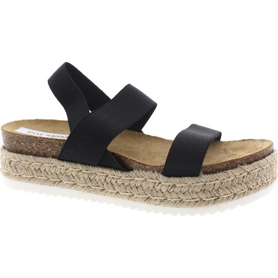 

Женские черные сандалии на плоской платформе Steve Madden Kahlua 10, средний (B,M) BHFO 9330, Черный