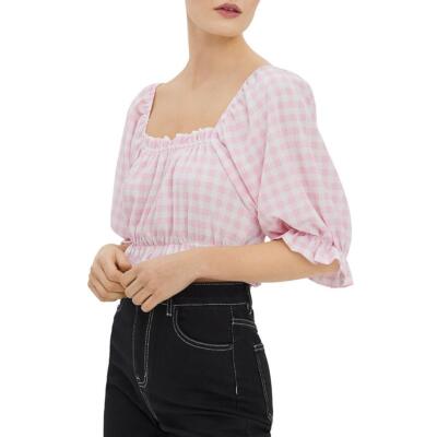 

Vero Moda Женская блузка с квадратным вырезом и укороченным топом BHFO 4605, White/parfait