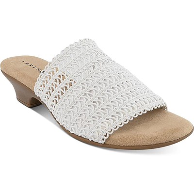 

Karen Scott Женские белые шлепанцы ELSA 9,5 средний (B,M) BHFO 3050, White macrame