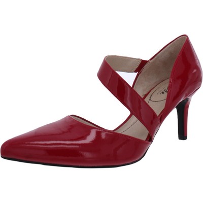 LifeStride Женские туфли Suki Red Patent DOrsay на каблуке 9,5 средний (B,M) BHFO 8219, Fire red patent