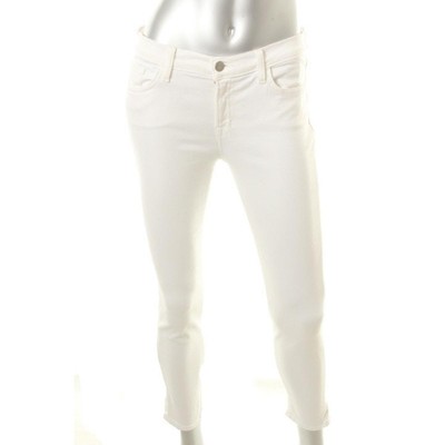 

Джинсы-капри J Brand Womens White Denim со средней посадкой и зауженными штанинами  BHFO 5667, Белый, 835C028