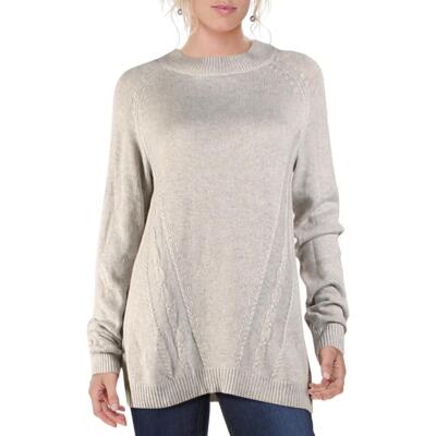 

Nanette Nanette Lepore женский серый кашемировый свитер с воротником-стойкой  BHFO 6540, Light grey