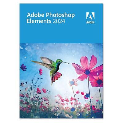 Adobe Photoshop Elements 2024 Perpetual License for Windows  Mac, License Card