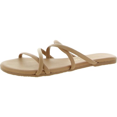 

Tkees Женские бежевые кожаные шлепанцы Sloane Обувь 5 Средний (B,M) BHFO 2520, Nude, Sloane