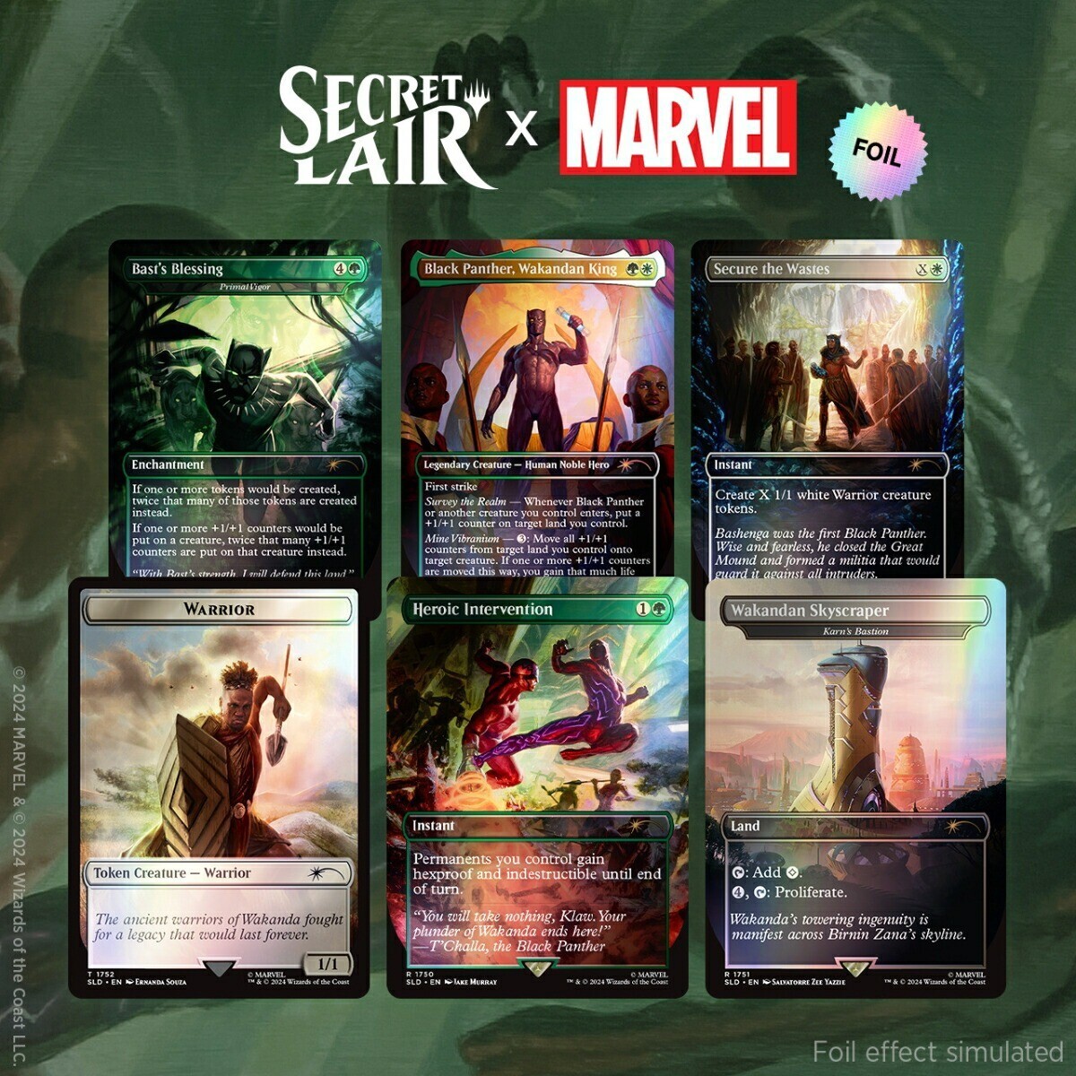 MTG Secret Lair x Marvel Black Panther Foil Edition | Sealed