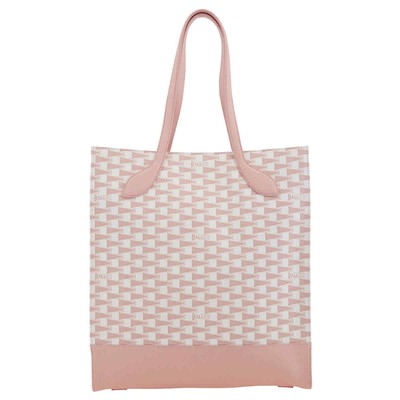 Pre-owned Bally Pennant Print Keep On Tote Bag Wae03f Tp046 I3h2o In Oro