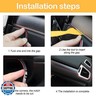 Osilly Car Interior Moulding Trim Strips, 16Ft/5M Universal Electroplating Decoration Filler Insert Strips, Styling Dashboard DIY Flexible Strip, Garnish Accessory with Installing Tool (Gold)