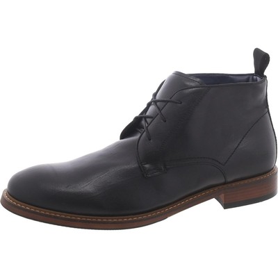 Steve Madden Mens Black Leather Ankle Chukka Boots Shoes 11 Medium (D) BHFO 6735