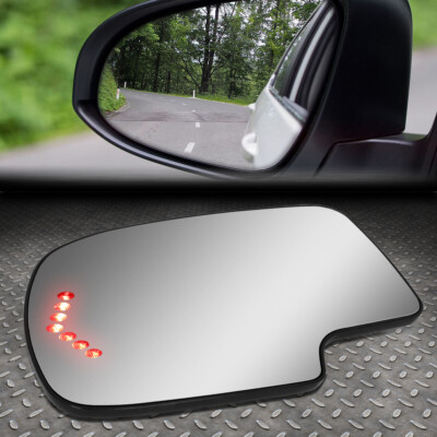 ДЛЯ 1999-2007 ГОДОВ ВЫПУСКА SILVERADO/SIERRA СТЕКЛО ЛЕВОГО БОКОВОГО ЗЕРКАЛА ЗАДНЕГО ВИДА со СВЕТОДИОДНЫМ СИГНАЛОМ + ОБОГРЕВАТЕЛЬ