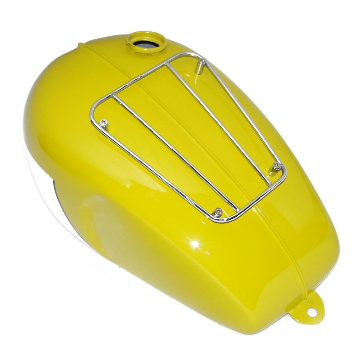 Fits Triumph T120 Bonneville Yellow Painted 3.5 Gallon Fuel Tank With Parcel Rack 