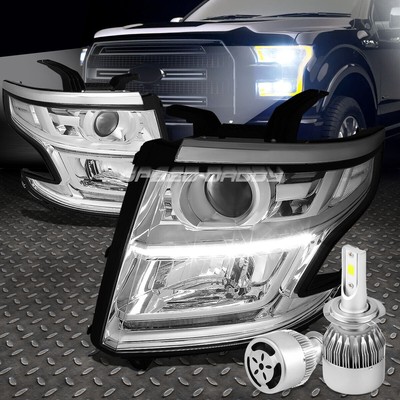 ХРОМИРОВАННАЯ ФАРА ПРОЕКТОРА CLEAR CORNER + СВЕТОДИОД HID 6000K + ВЕНТИЛЯТОР ДЛЯ 15-17 ЧАСОВ SUBURBAN