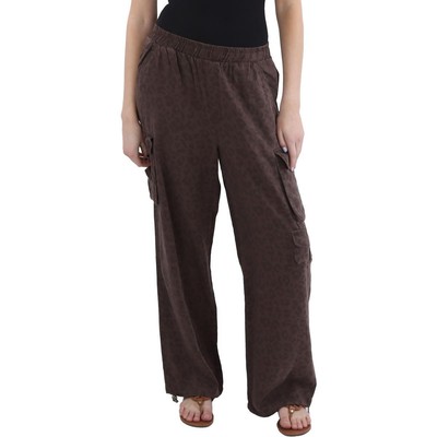 Vintage Havana Womens Brown High RIse Pull On Cargo Pants M BHFO 7733