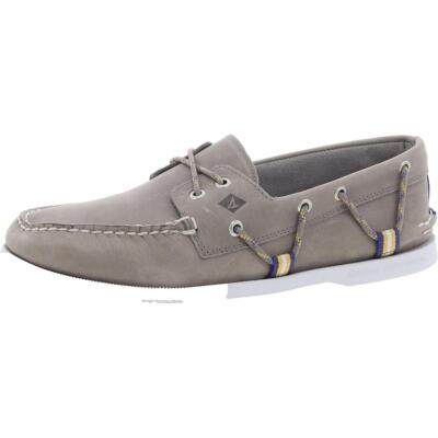 Sperry Mens A/O Webbing Sport Leather Flat Slip On Boat Shoes Sneakers BHFO 9961