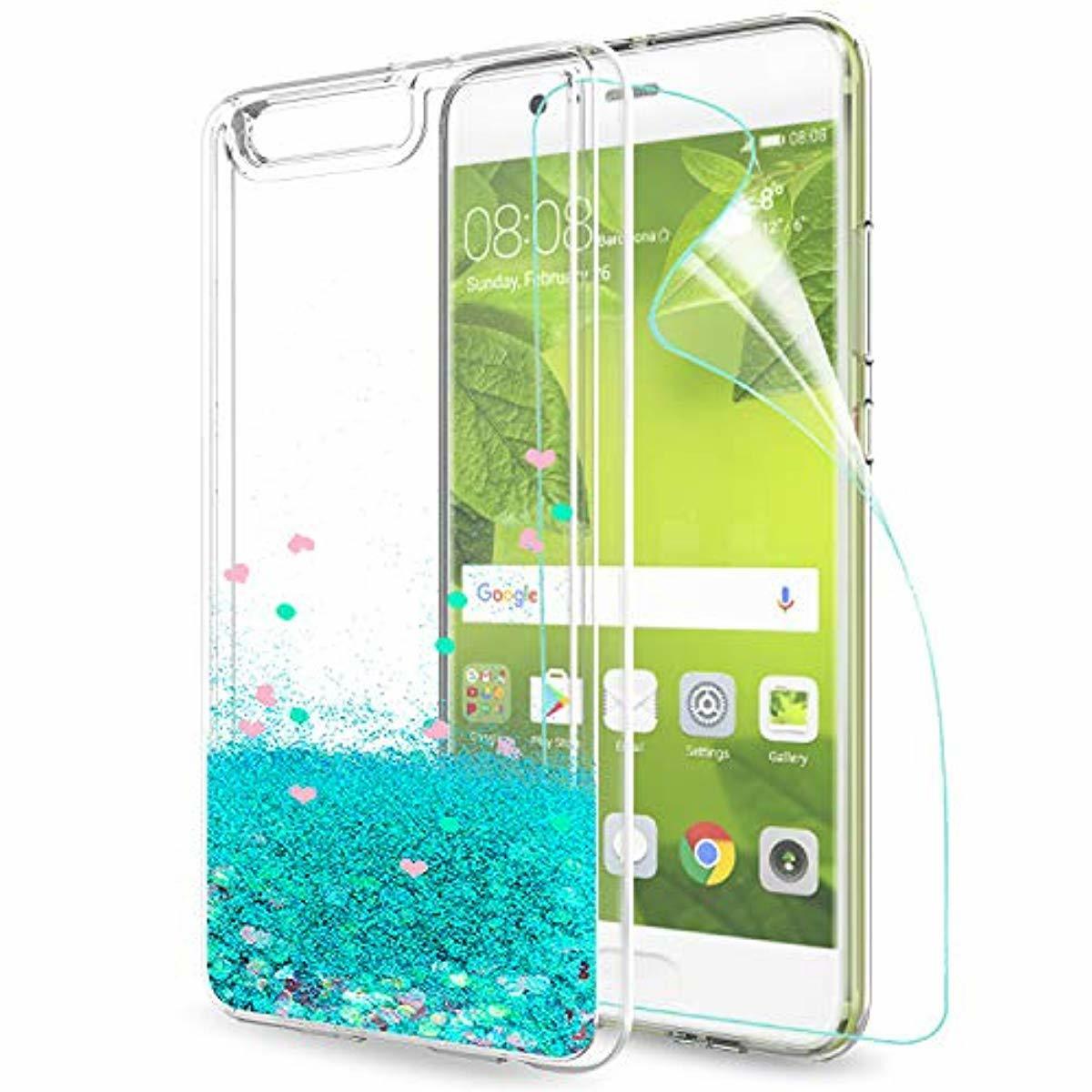 coque huawei p10 liquide paillette