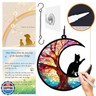Agoumlux Dog Angel Memorial Suncatcher with Rainbow Bridge Poem Card, Pet Sympathy Gifts for Loss of Dog and Cats, Life Tree and cat