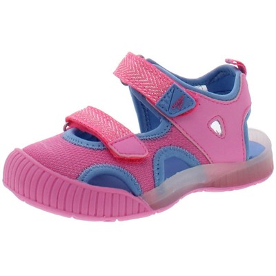 OshKosh BGosh Girls Zap Pink Light-Up Shoes 9 Medium (B,M) Toddler BHFO 3687