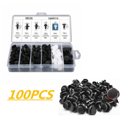 For Nissan Fastener Box Set Bumper Fender Liner Push Type Retainer Clips -100x