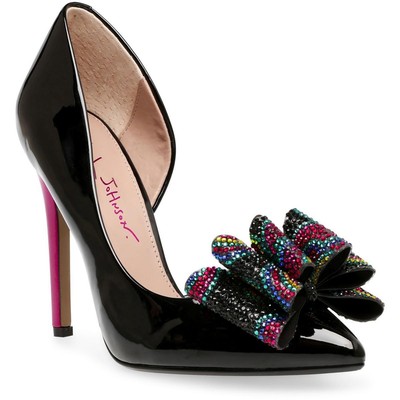 

Женские туфли Betsey Johnson Prince Black DOrsay на каблуке 6,5, средние (B, M) BHFO 4712, Floral multi